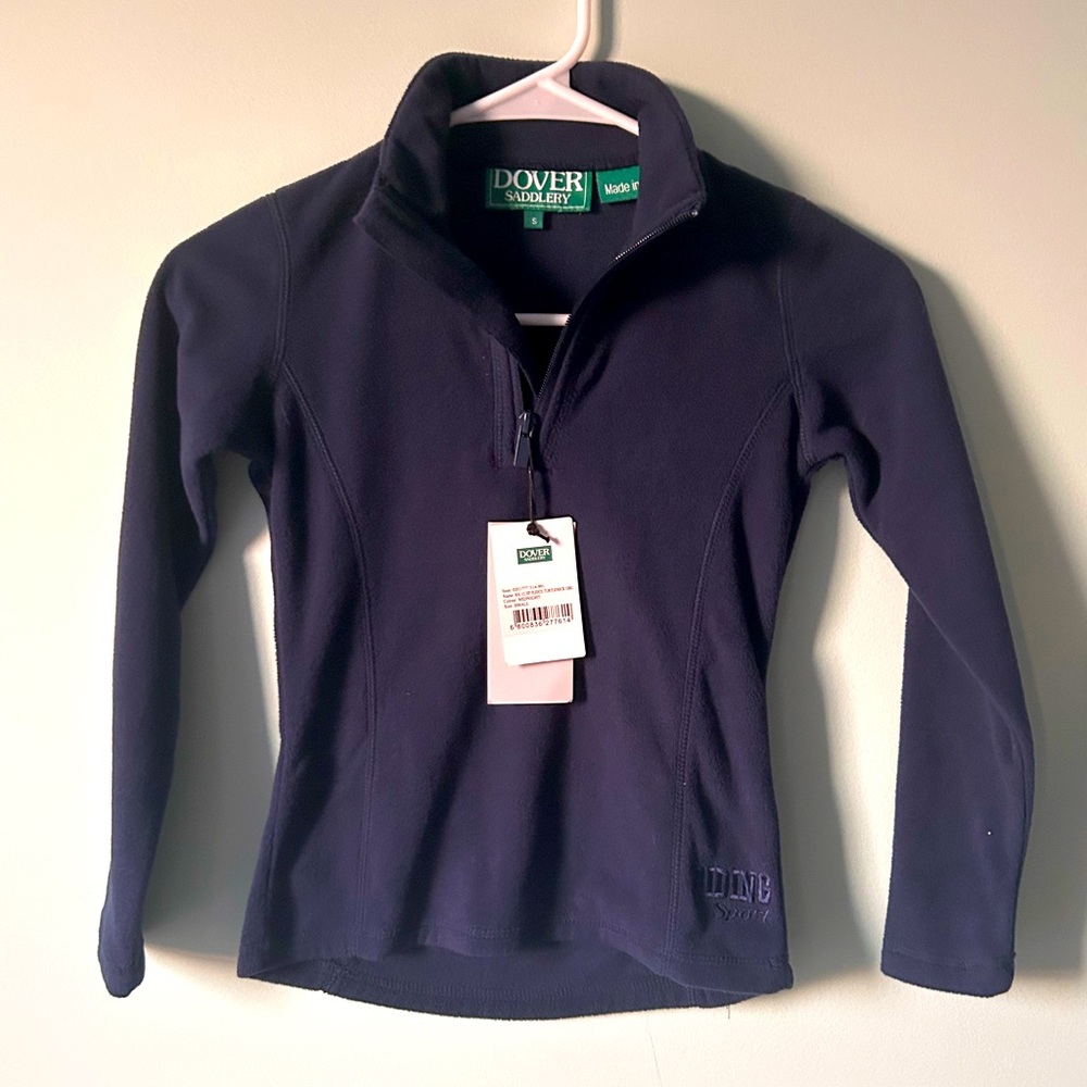 Dover Saddlery Fleece, Kids Size Small, Excellent Condition, 1/4 Zip Shirt, NWT